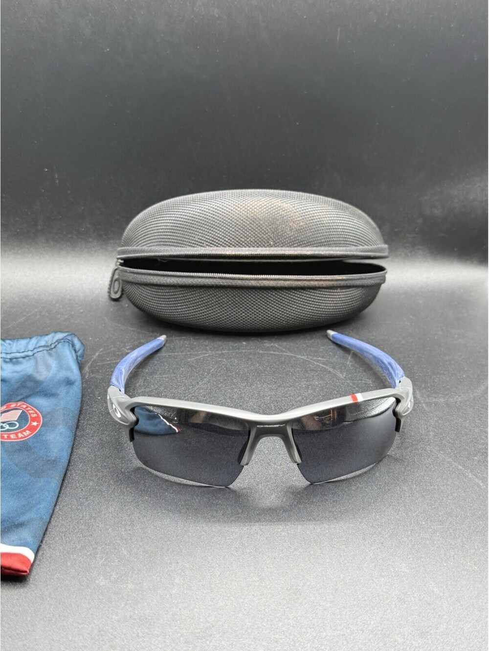 Oakley Flak 2.0 XL Team USA Matte Dark Grey/Black Iridium OO9188-18
